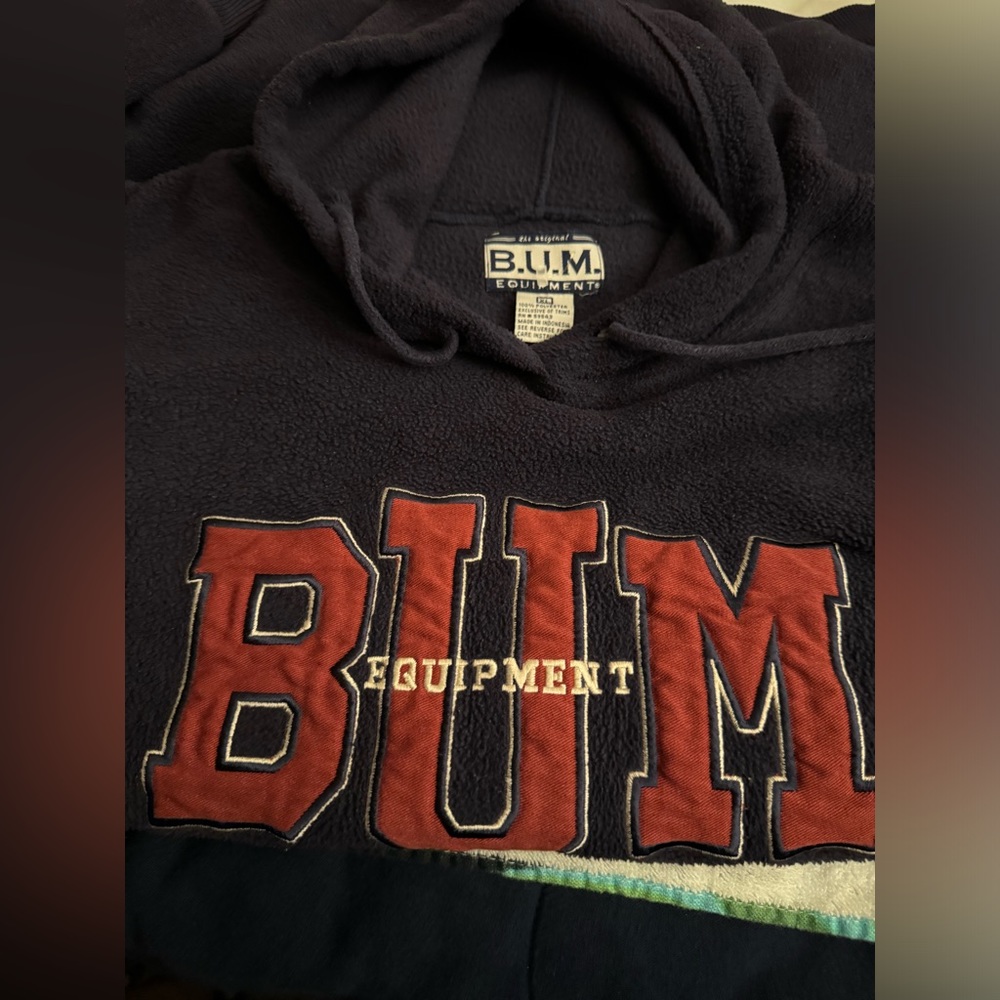 Vintage B.U.M Equipment Hoodie XL - Picture 5 of 6